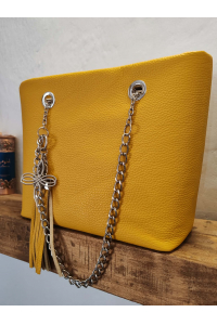 Obrázok pre TYC'S Handmade in Italy Midi dámska kabelka Beatrice Senape II.