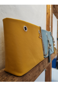 Obrázok pre TYC'S Handmade in Italy Midi dámska kabelka Azzurra II. + TYC'S Handmade in Italy Midi dámska kabelka Beatrice Senape II.