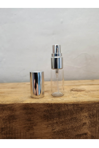 Obrázok pre Plniteľný sklenený flakón na parfum 5 ml – s rozprašovačom a vrchnákom