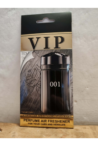 Obrázok pre VIP Caribi parfumovaný osviežovač do auta č. 001 13g ( Alternatíva vône Paco Rabenne Black XS For Men )