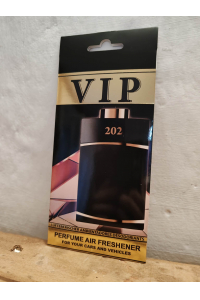 Obrázok pre VIP Caribi parfumovaný osviežovač do auta č. 202 13g ( Alternatíva vône Bvlgari Man In Black For Men )