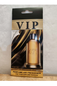 Obrázok pre VIP Caribi parfumovaný osviežovač do auta č. 477 13g ( Alternatíva vône Hugo Boss Bottled Intense For Men )