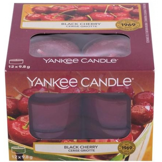 Obrázok pre YANKEE CANDLE Black Cherry čajové sviečky 2 × 9,8 g