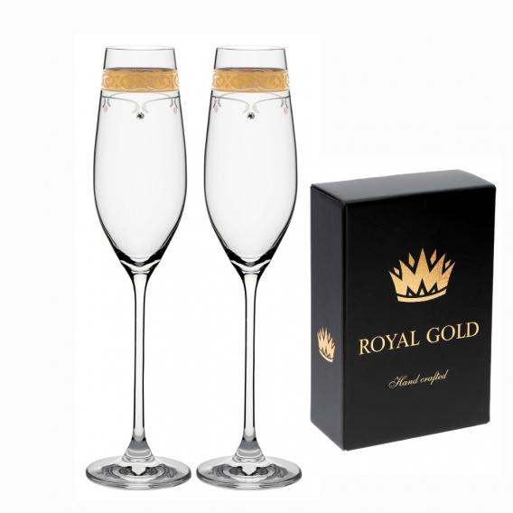 Obrázok pre Flétňa Royal Gold 210ml 40352 Swarovski Crystals (2KS)