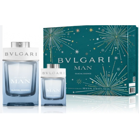 Obrázok pre Bvlgari Man Glacial Essence darčeková sada 100 ml EDP + edp 15ml pre mužov