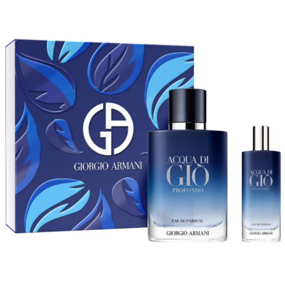 Obrázok pre Giorgio Armani Acqua Di Gio Profondo Pour Homme darčeková sada 125 ml EDP + edp 15ml pre mužov