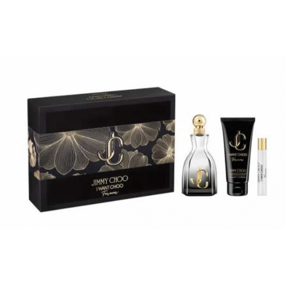 Obrázok pre Jimmy Choo I Want Choo Forever darčeková sada 100 ml EDP + 7.5 ml EDP + 100 ml telové mlieko pre ženy