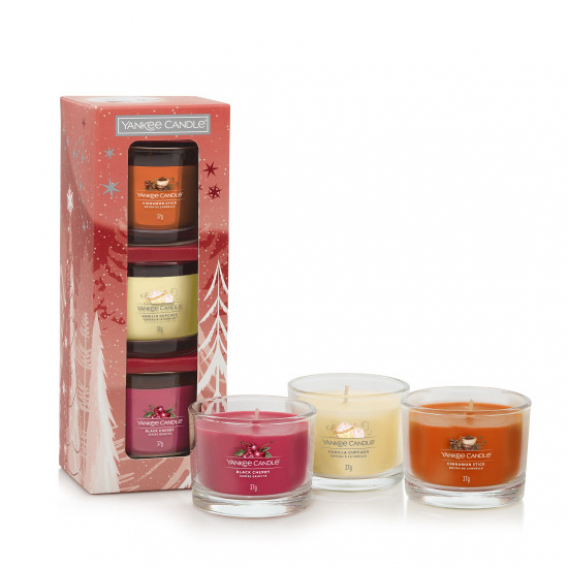 Obrázok pre Yankee Candle VIANOČNÝ SET 23 3x sampler sviečka v skle