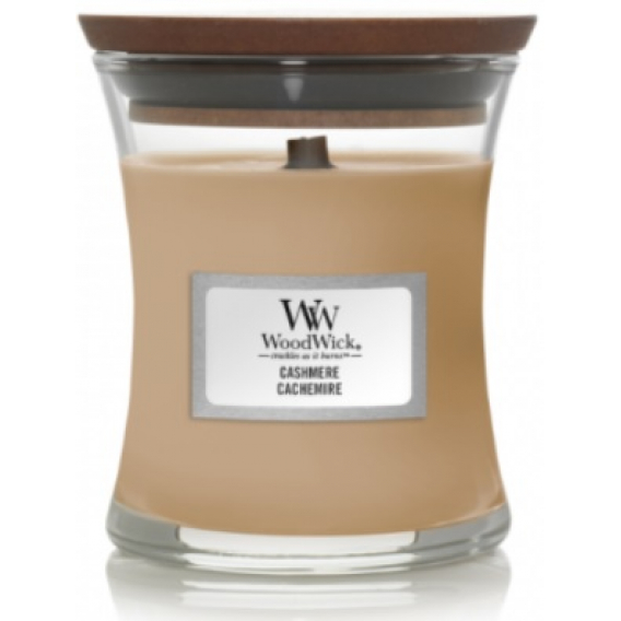 Obrázok pre Woodwick vonná malá sviečka CASHMERE 85g