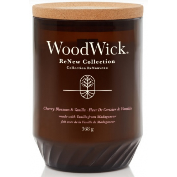 Obrázok pre Woodwick CHERRY BLOSSOM & VANILLA Renew Veľká sviečka 368g