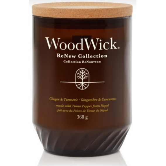 Obrázok pre Woodwick Ginger & Tumeric Renew Veľká sviečka 368g