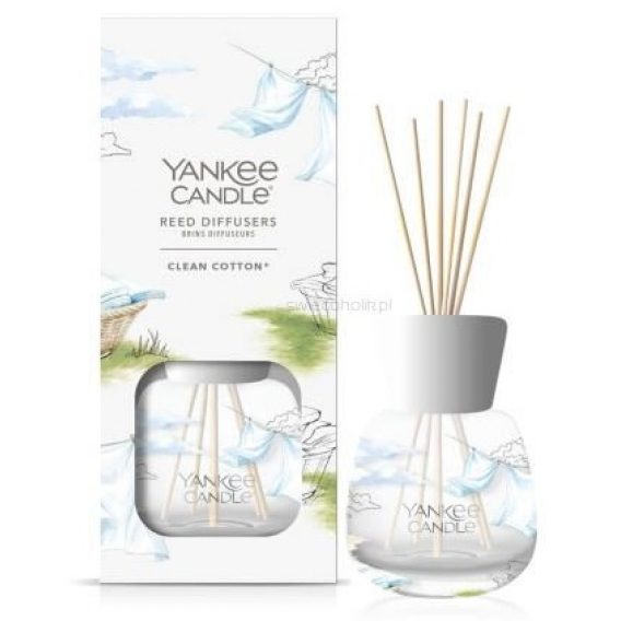 Obrázok pre Yankee Candle - Clean Cotton tyčinkový Signature Difuzér 100ml