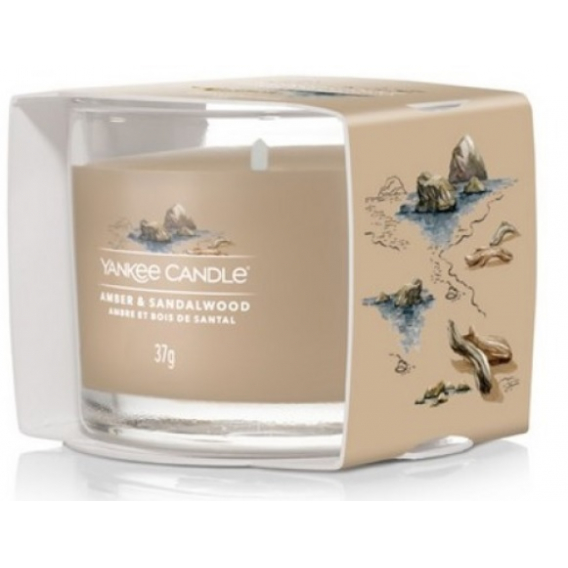 Obrázok pre Yankee Candle AMBER SANDALWOOD sviečka v skle 37g