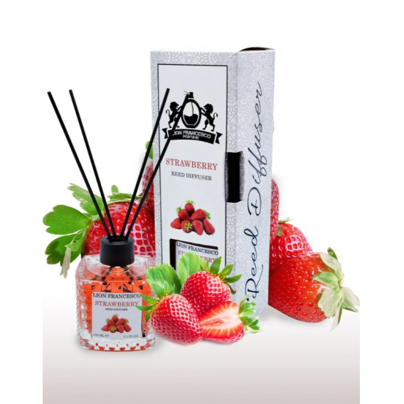 Obrázok pre Lion Francesco Strawberry vonný tyčinkový difuzér jahodová vôňa 150ml