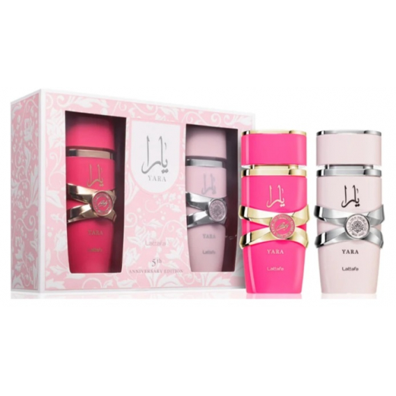 Obrázok pre Lattafa darčeková sada Yara 5th Anniversary Yara EDP 100 ml + Yara Candy EDP 100 ml pre ženy