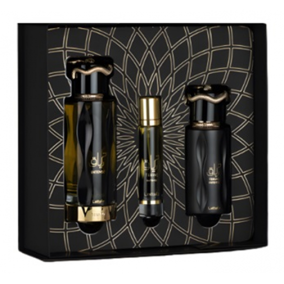 Obrázok pre Lattafa Teriaq Intense darčeková sada edp 100ml + edp 12ml + vlasová hmle 50ml unisex