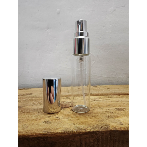 Obrázok pre Plniteľný sklenený flakón na parfum 10 ml – s rozprašovačom a vrchnákom