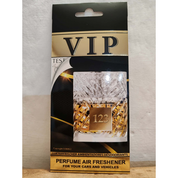 Obrázok pre VIP Caribi parfumovaný osviežovač do auta č. 123 13g ( Alternatíva vône Kilian Angel s Share Unisex )